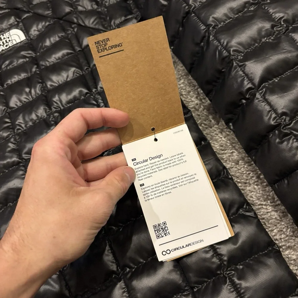 NEW The North Face Thermoball Hooded Jacket Black Men's Large L NFOA8D1N $250